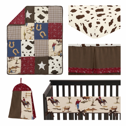 Wild West Collection 5 Piece Crib Bedding - alt image 1