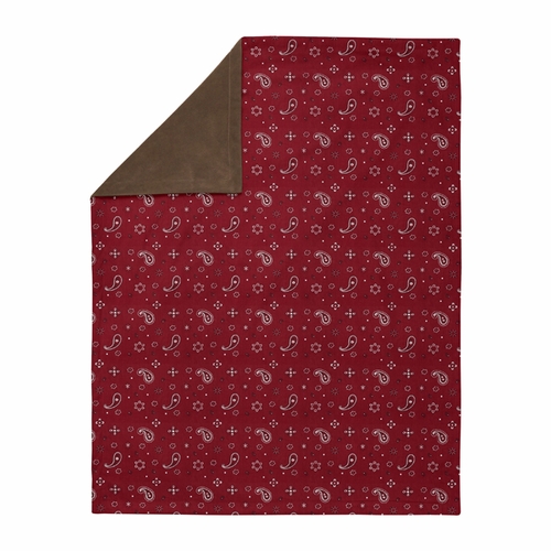 Wild West Collection Baby Blanket - Bandana Print - alt image 1