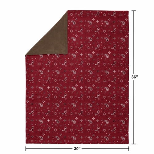 Wild West Collection Baby Blanket - Bandana Print - alt image 3