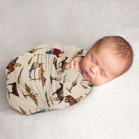 Wild West Collection Baby Swaddle Blanket