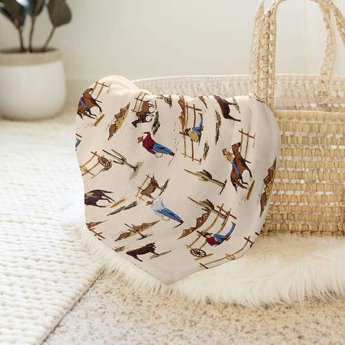 Wild West Collection Baby Swaddle Blanket - alt image 3