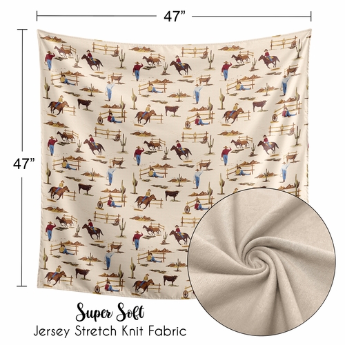 Wild West Collection Baby Swaddle Blanket - alt image 4