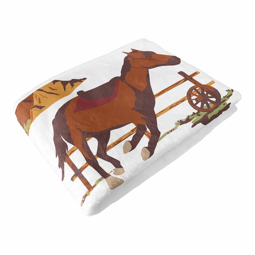 Wild West Collection Monthly Milestone Baby Blanket - alt image 5
