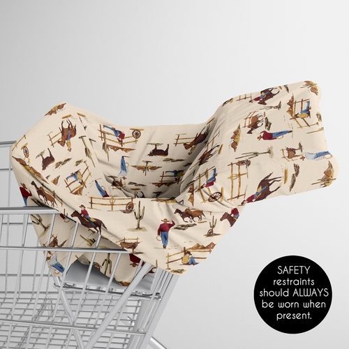 Wild West Collection Multi Use Baby Car Seat and Nursing Cover - alt image 3