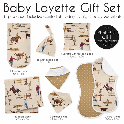 Wild West Collection Newborn Baby Layette Set - alt image 5