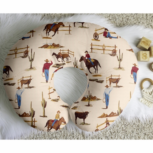 Wild West Collection Nursing Breastfeeding Pillow Cover - alt image 4