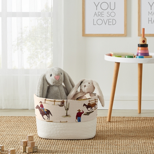 Wild West Collection Woven Rope Storage Basket - alt image 1