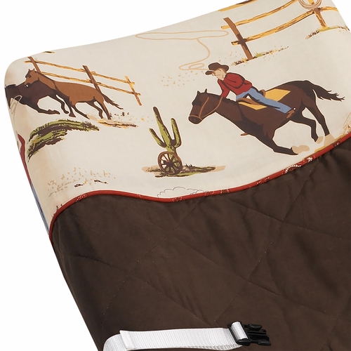 Wild West Cowboy Changing Pad Cover - alt image 3