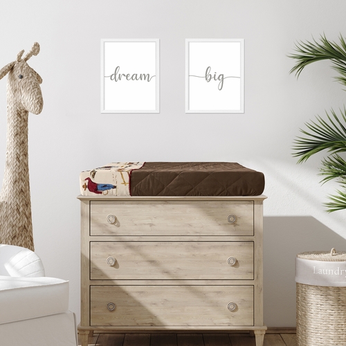 Wild West Cowboy Changing Pad Cover - alt image 1