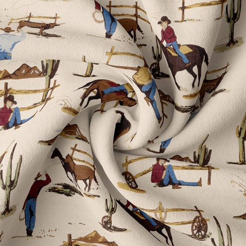 Wild West Cowboy Collection 0-6M Baby Clothes Bodysuits - 2 Pack Set - alt image 4