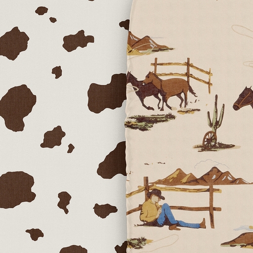 Wild West Cowboy Collection 2 Pack Baby Bassinet Fitted Sheets - alt image 4