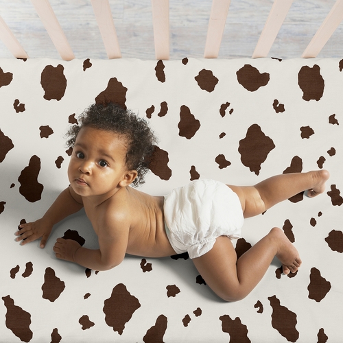 Wild West Cowboy Collection 3 Pack Crib Sheets - Horseshoe Print - alt image 2