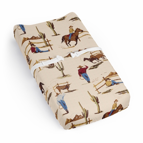 Wild West Cowboy Collection Changing Pad Cover Sheet