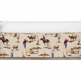 Wild West Cowboy Collection Crib Bed Skirt