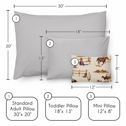 Wild West Cowboy Collection Mini Pillow with Pillowcase - alt image 4