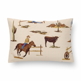 Wild West Cowboy Collection Mini Pillow with Pillowcase