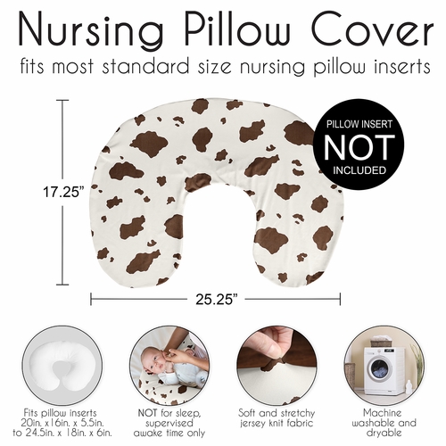 Wild West Cowboy Collection Nursing Breastfeeding Pillow Cover - alt image 5