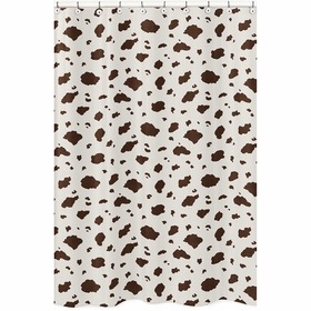 Wild West Cowboy Collection Shower Curtain - Cow Print