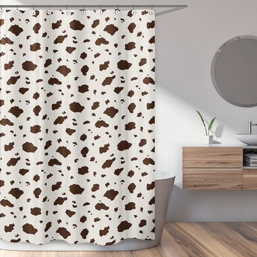Wild West Cowboy Collection Shower Curtain - Cow Print - alt image 1