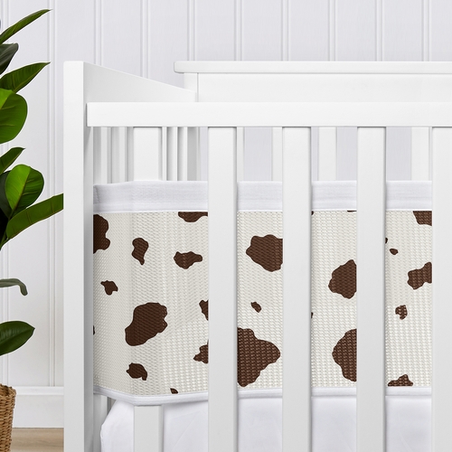 Wild West Cowboy Collection Sweet Jojo Designs + BreathableBaby Breathable Mesh Crib Liner  - Cow Print - alt image 3
