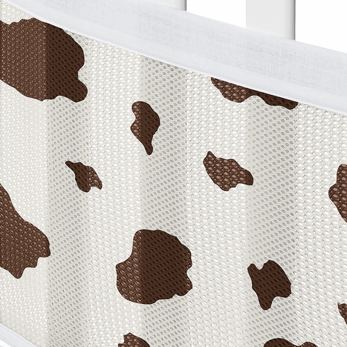 Wild West Cowboy Collection Sweet Jojo Designs + BreathableBaby Breathable Mesh Crib Liner  - Cow Print - alt image 4