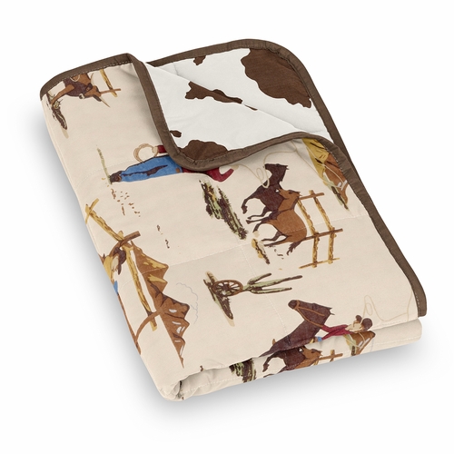 Wild West Cowboy Collection Toddler 5lbs Weighted Blanket for Kids - alt image 2