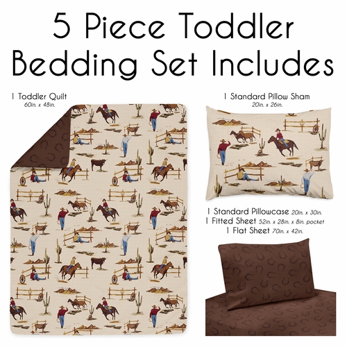 Wild West Cowboy Collection Toddler Bedding - alt image 2