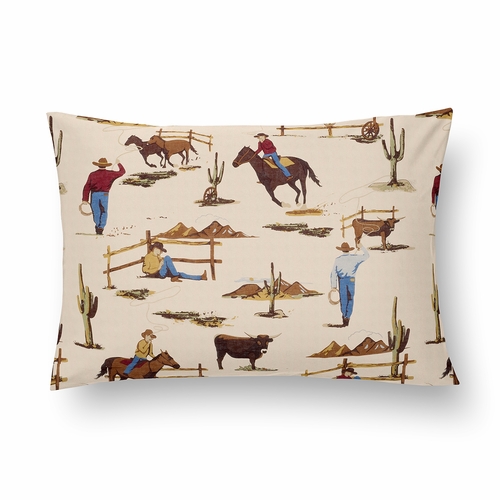 Wild West Cowboy Collection Toddler Pillow with Pillowcase