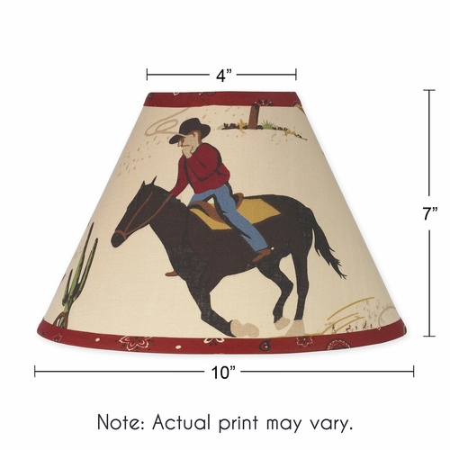 Wild West Cowboy Lamp Shade - alt image 2