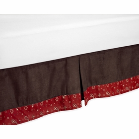 Wild West Cowboy Queen Bed Skirt