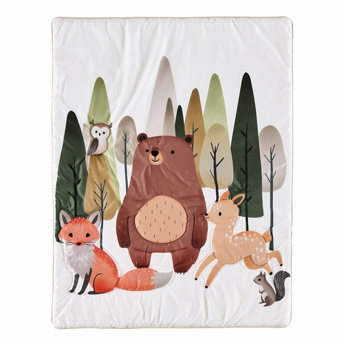 Woodland Animal Pals Collection 3 Piece Crib Bedding - alt image 3