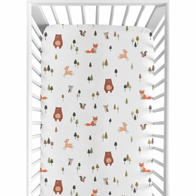 Woodland Animal Pals Collection Crib Sheet