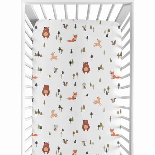 Woodland Animal Pals Collection Crib Sheet