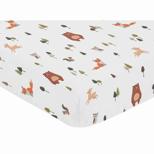 Woodland Animal Pals Collection Crib Sheet - alt image 2