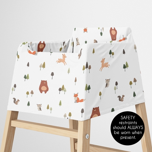 Woodland Animal Pals Collection Multi Use Baby Car Seat and Nursing Cover - alt image 4