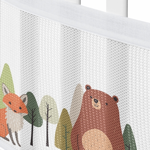 Woodland Animal Pals Collection Sweet Jojo Designs + BreathableBaby Breathable Mini Mesh Crib Liner - alt image 4