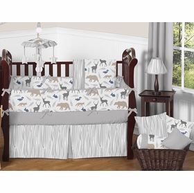 Woodland Animals 9 Piece Crib Bedding Collection