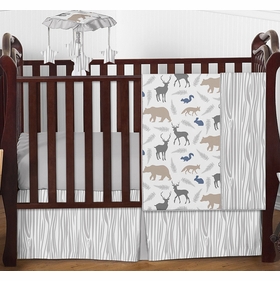 Woodland Animals Collection 4 Piece Crib Bedding