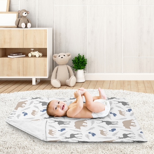 Woodland Animals Collection Baby Blanket - alt image 2