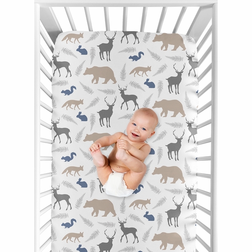 Woodland Animals Collection Crib Sheet - Animal Print - alt image 3