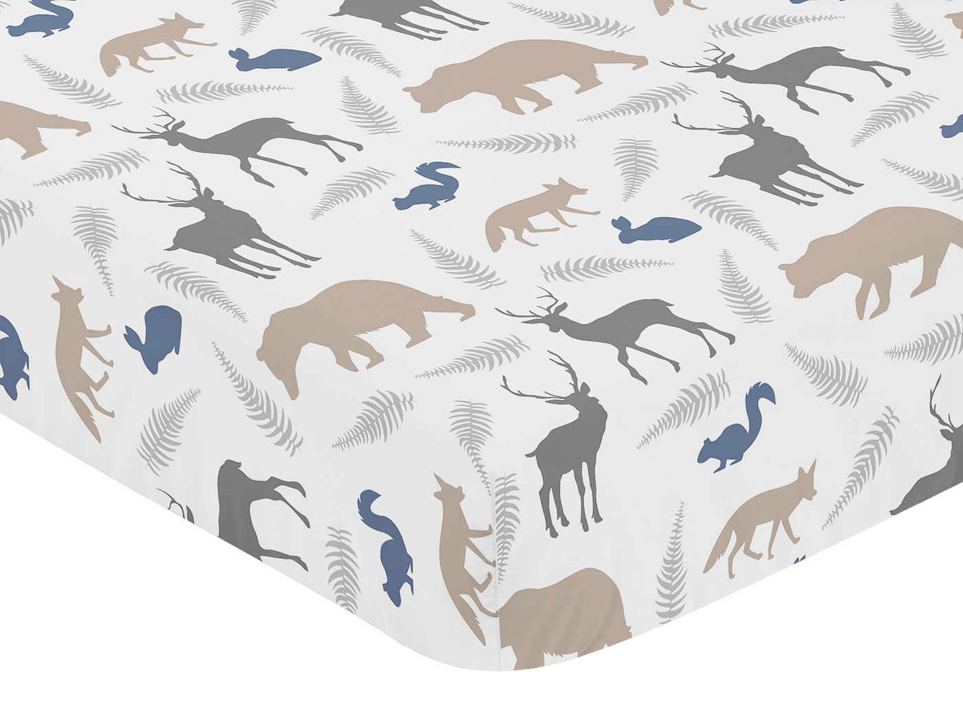 Woodland Animals Collection Crib Sheet Animal Print