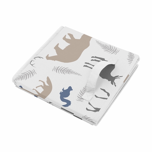 Woodland Animals Collection Fabric Toy Bin Storage - alt image 2