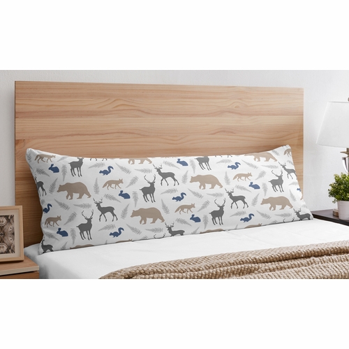 Woodland Animals Collection Full Length Body Pillow Cover - alt image 1