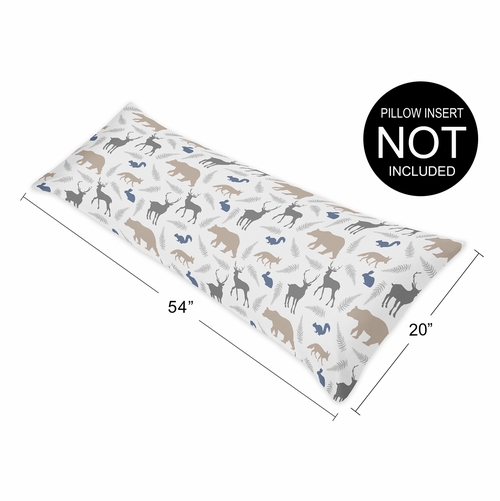 Woodland Animals Collection Full Length Body Pillow Cover - alt image 3