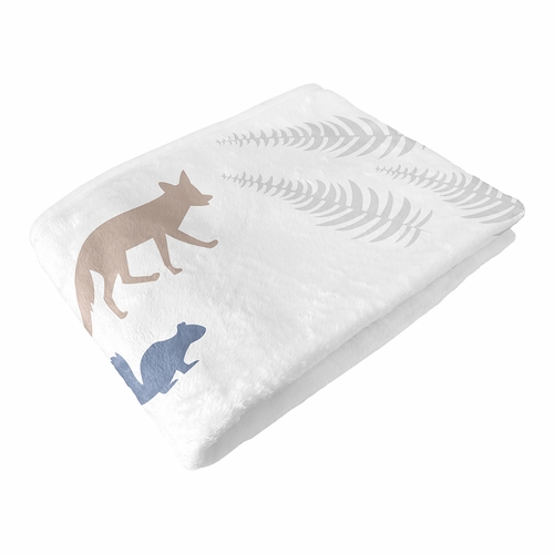 Woodland Animals Collection Monthly Milestone Baby Blanket - alt image 5