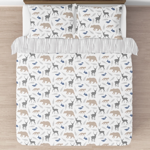 Woodland Animals Full/Queen Bedding Collection - alt image 1