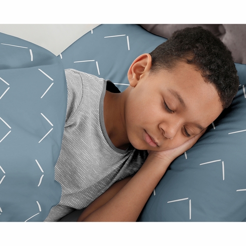 Woodland Arrow Dark Blue and White Twin Sheet Set - alt image 2