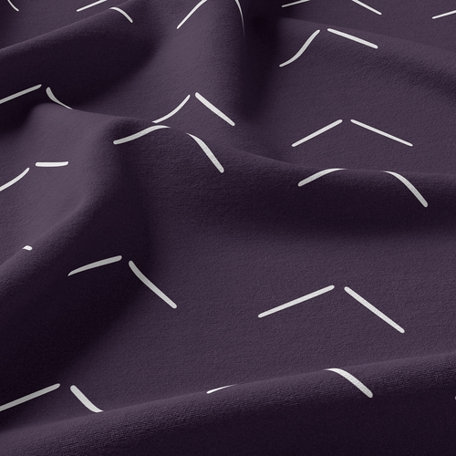 Woodland Arrow Plum Purple and White Twin Sheet Set - alt image 3