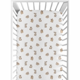 Woodland Bunny Collection Crib Sheet