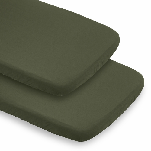 Woodland Camo Collection 2 Pack Baby Bassinet Fitted Sheets